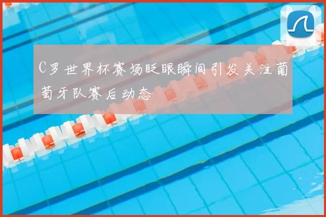 C罗世界杯赛场眨眼瞬间引发关注葡萄牙队赛后动态