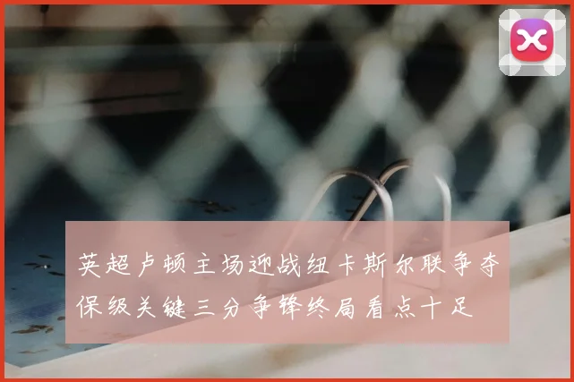 英超卢顿主场迎战纽卡斯尔联争夺保级关键三分争锋终局看点十足